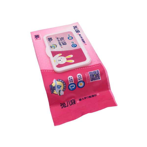 High Quality Non Alcohol Spunlance Baby Wet Wipes Custom Printed Disposable Tollitas Humedas Wet Wipes for Sale - 图片 5